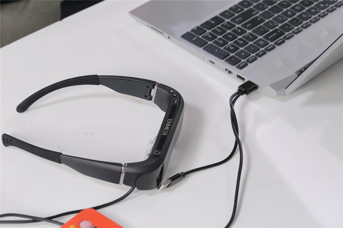 1080 P HDMI & USB C 43 Derece 3D VR Akıllı Gözlükler Filmler ve Oyunlar İzlemek İçin