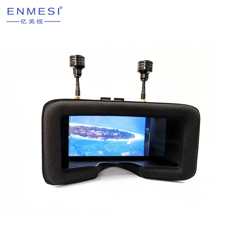 TFT LCD HD FPV Gözlükler AV IN ile Yüksek Çözünürlüklü 48 Kanallı Çift Anten