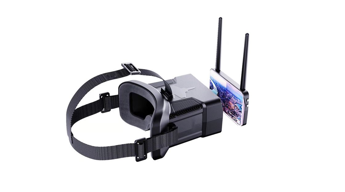 480x272 HD Çözüm 0-120 ° FOV FPV Gözlükler Drone kulaklık için 600mAh pil ile